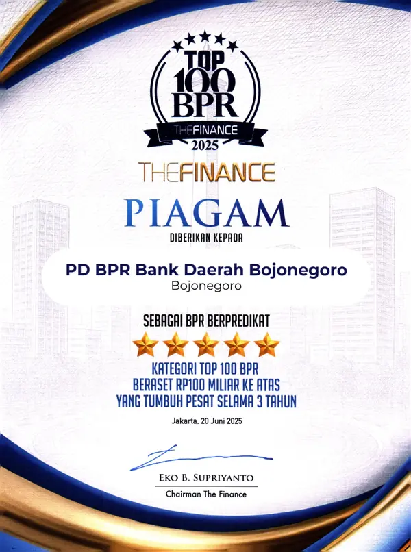TOP 100 BPR 2025 (BPR Berpredikat Bintang 5)