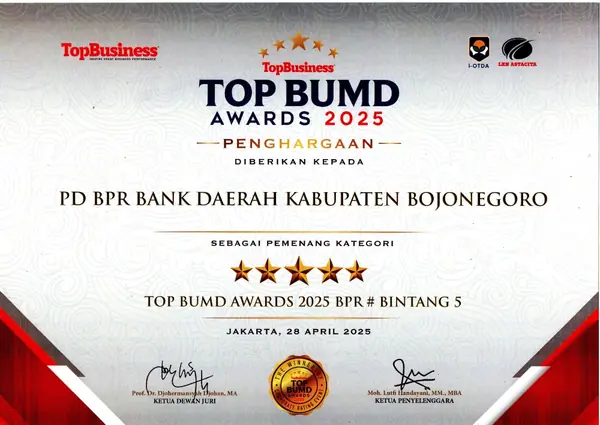 TOP BUMD Awards 2025 BPR # Bintang 5