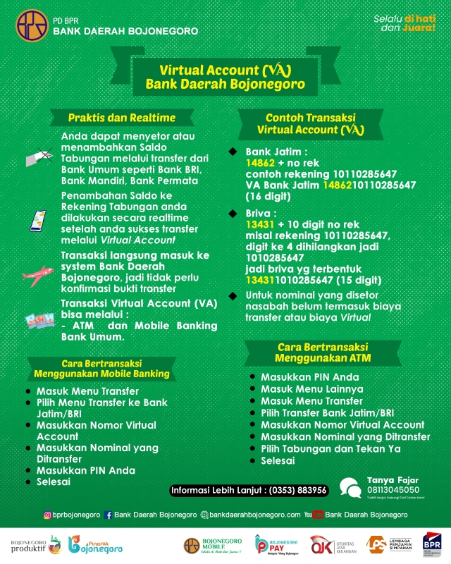 Tutorial Virtual Account PD BPR Bank Daerah Bojonegoro