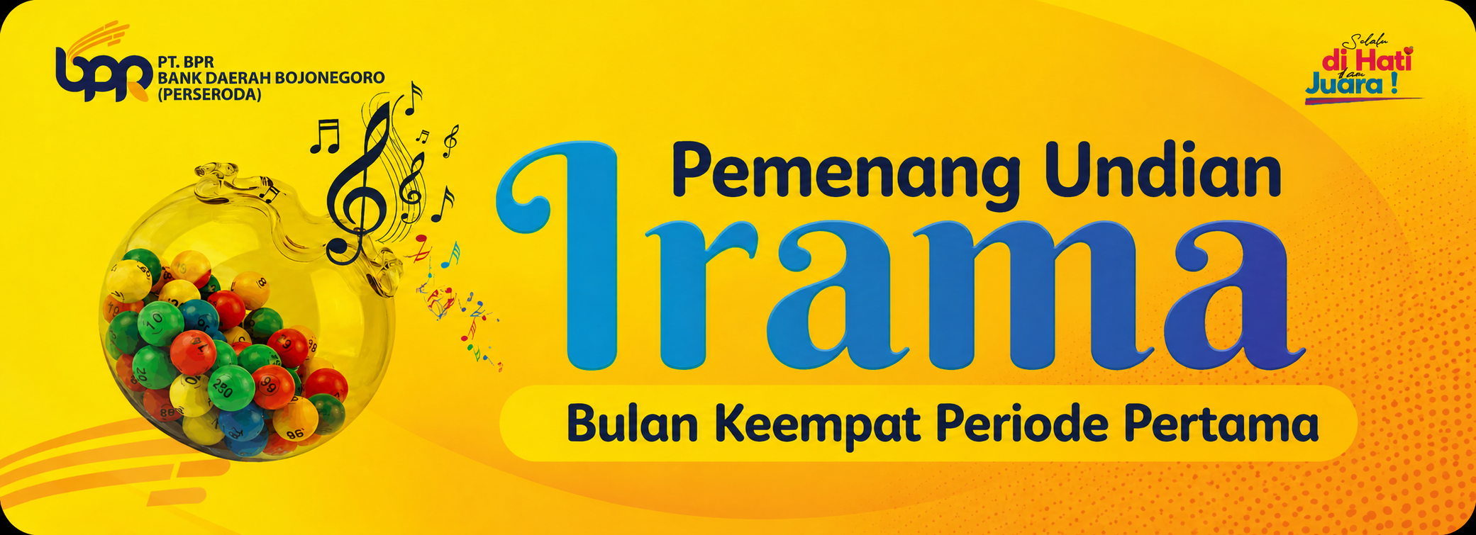Pemenang Undian Irama Bulan Keempat Periode Pertama